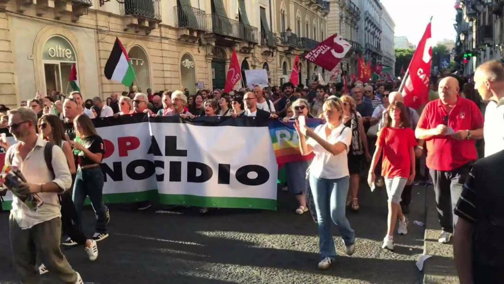 manifestazione palestina sicilia
