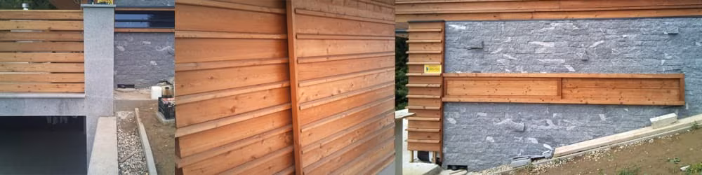 reliefna lesena fasada