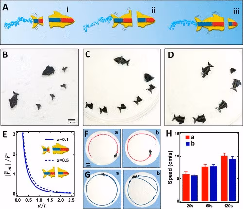 Robot nuotatori per nuove strategie in ambito biomedico. Credits: ACS