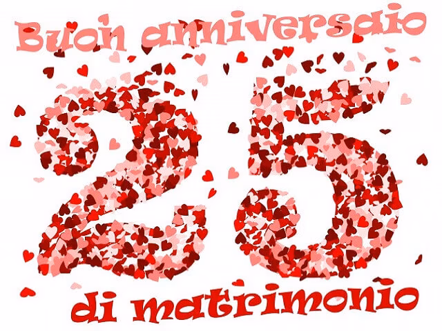 immagini anniversario 25 anni matrimonio