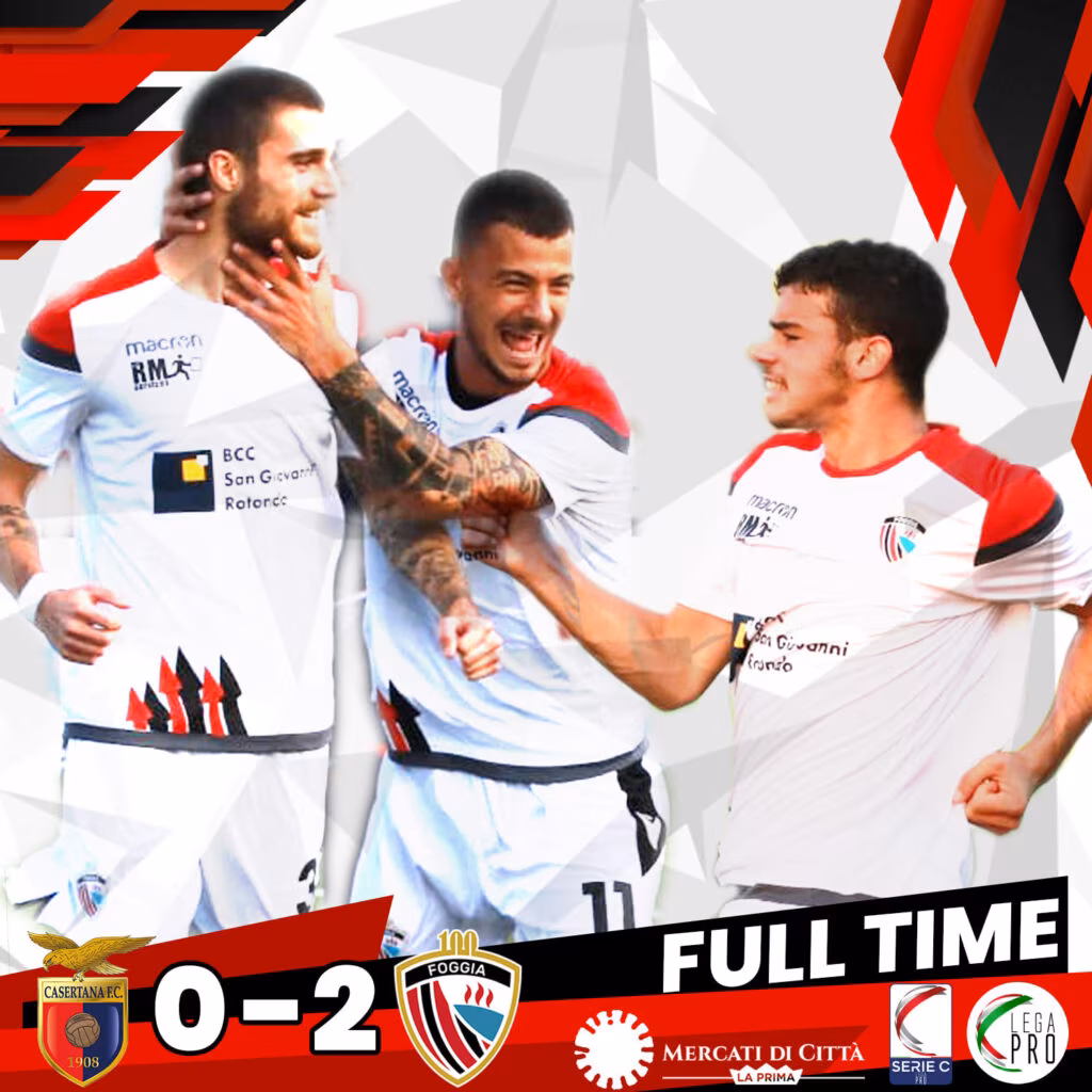 Casertana-Foggia 0-2
