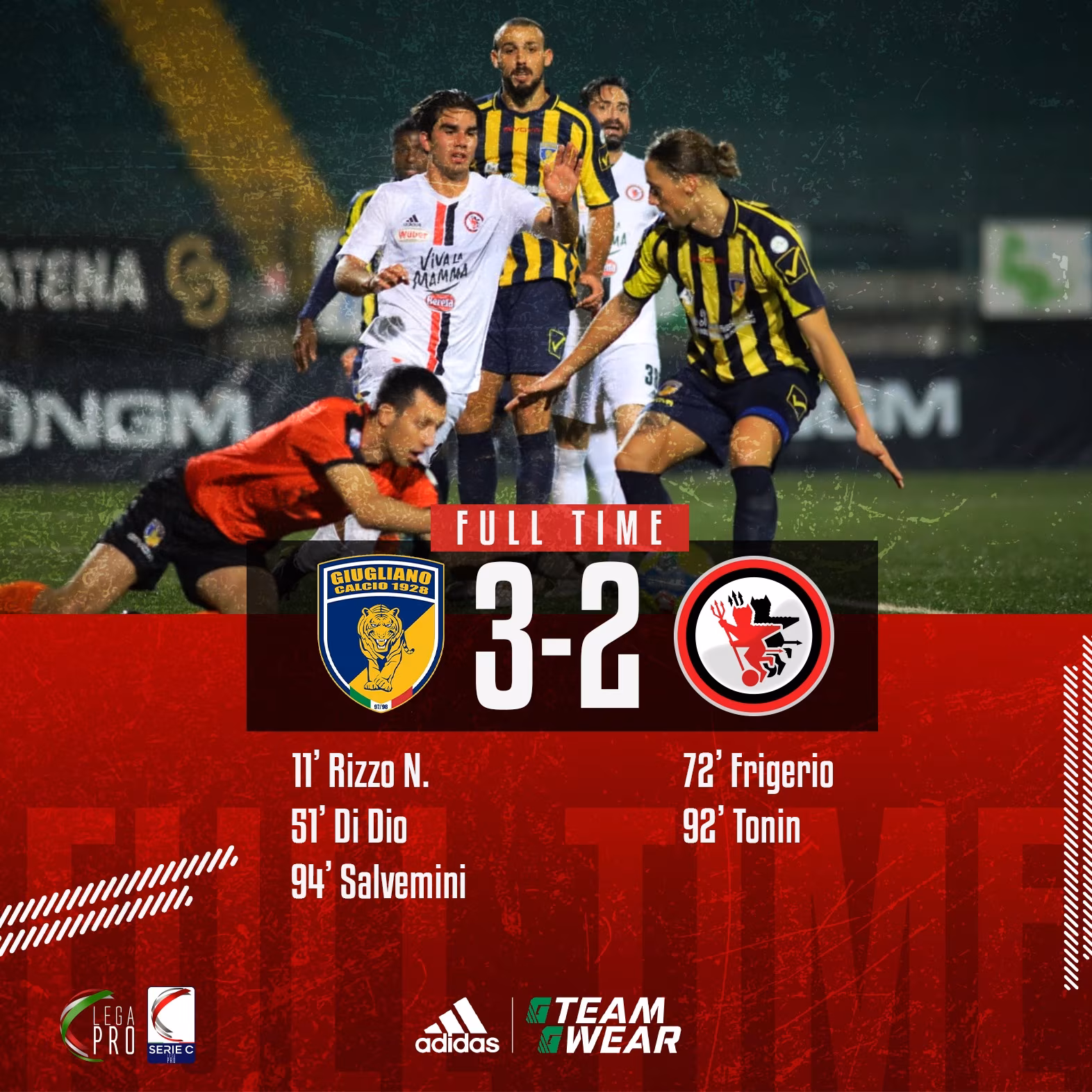 Giugliano-Foggia 3-2