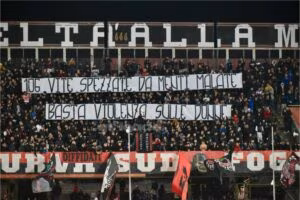 No alla violenza sulle donne Curva Sud Foggia
