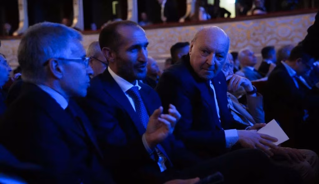 Chiellini assieme a Marotta (LaPresse FOTO) - lagoleada.it