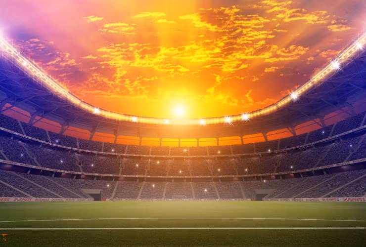 Illustrazione artistica di un nuovo stadio (Canva FOTO) - lagoleada.it