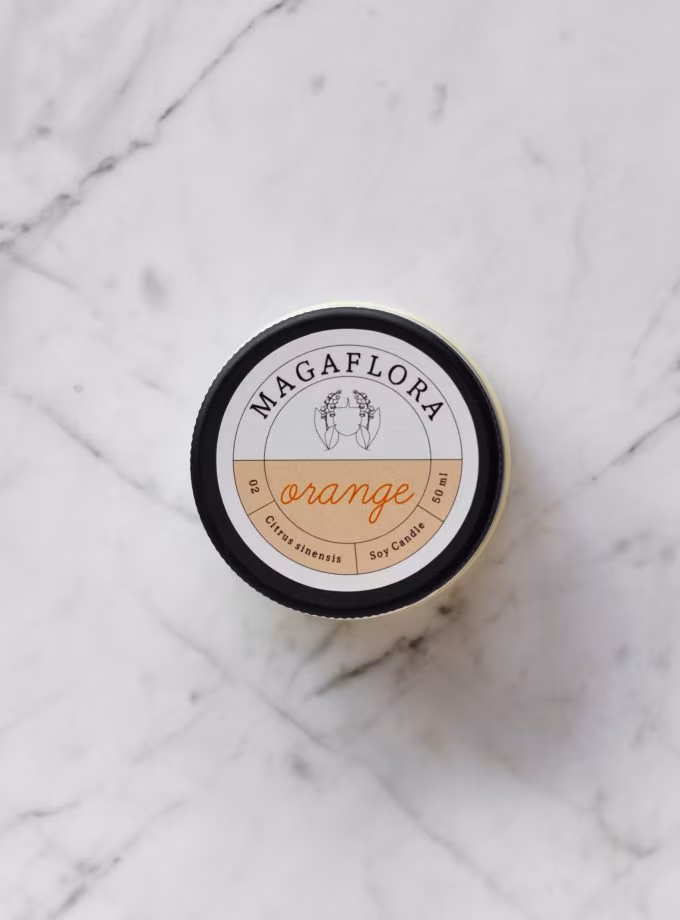 Orange Soya Wax Mum