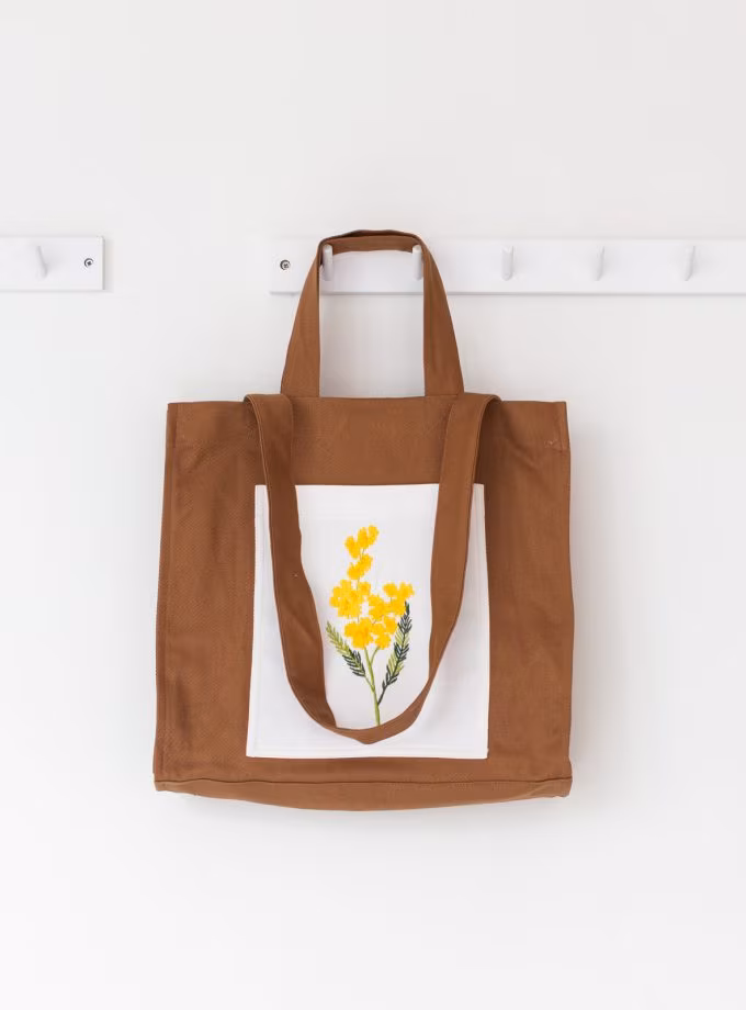 Nakışlı Alışveriş Çantaları- MİMOZA