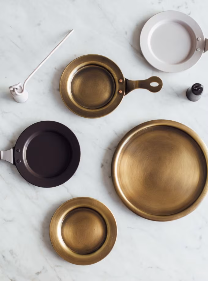 Okside Pirinç Mum ve Tütsü Tabakları