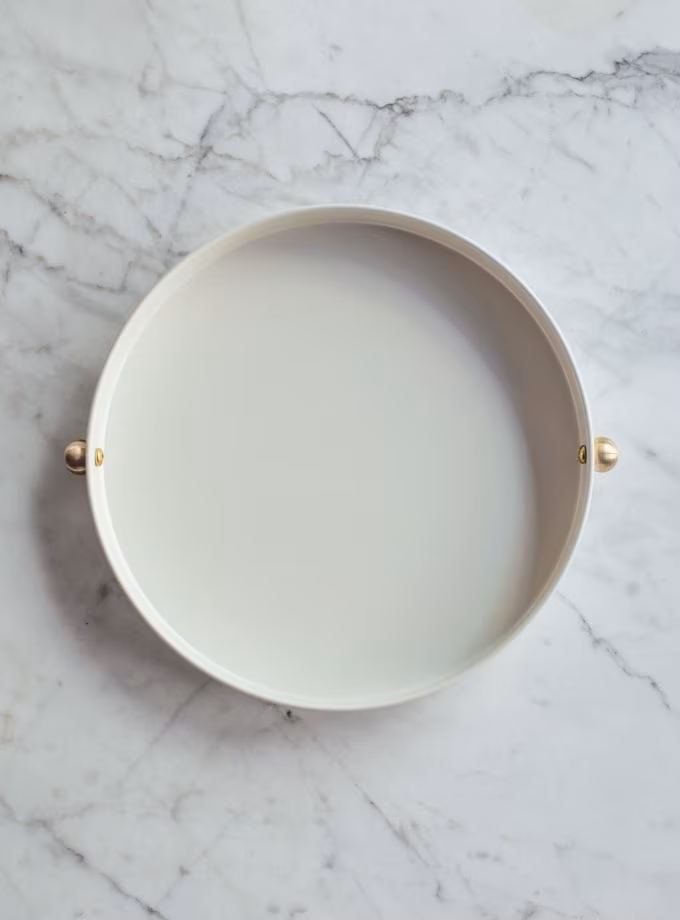 Pirinç Kulplu Tepsi