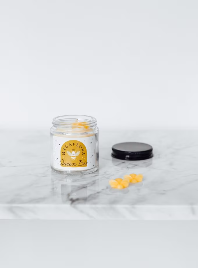 Queen Bee Balmumu ve Hindistancevizi Yağlı Mum