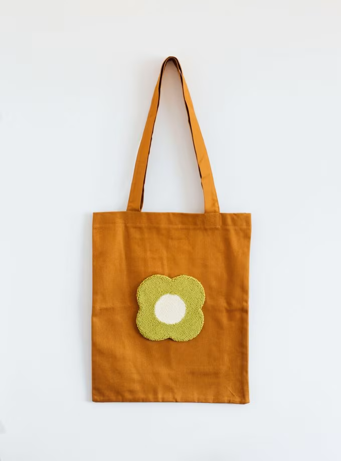 Punch Çiçekli Alışveriş Çantası