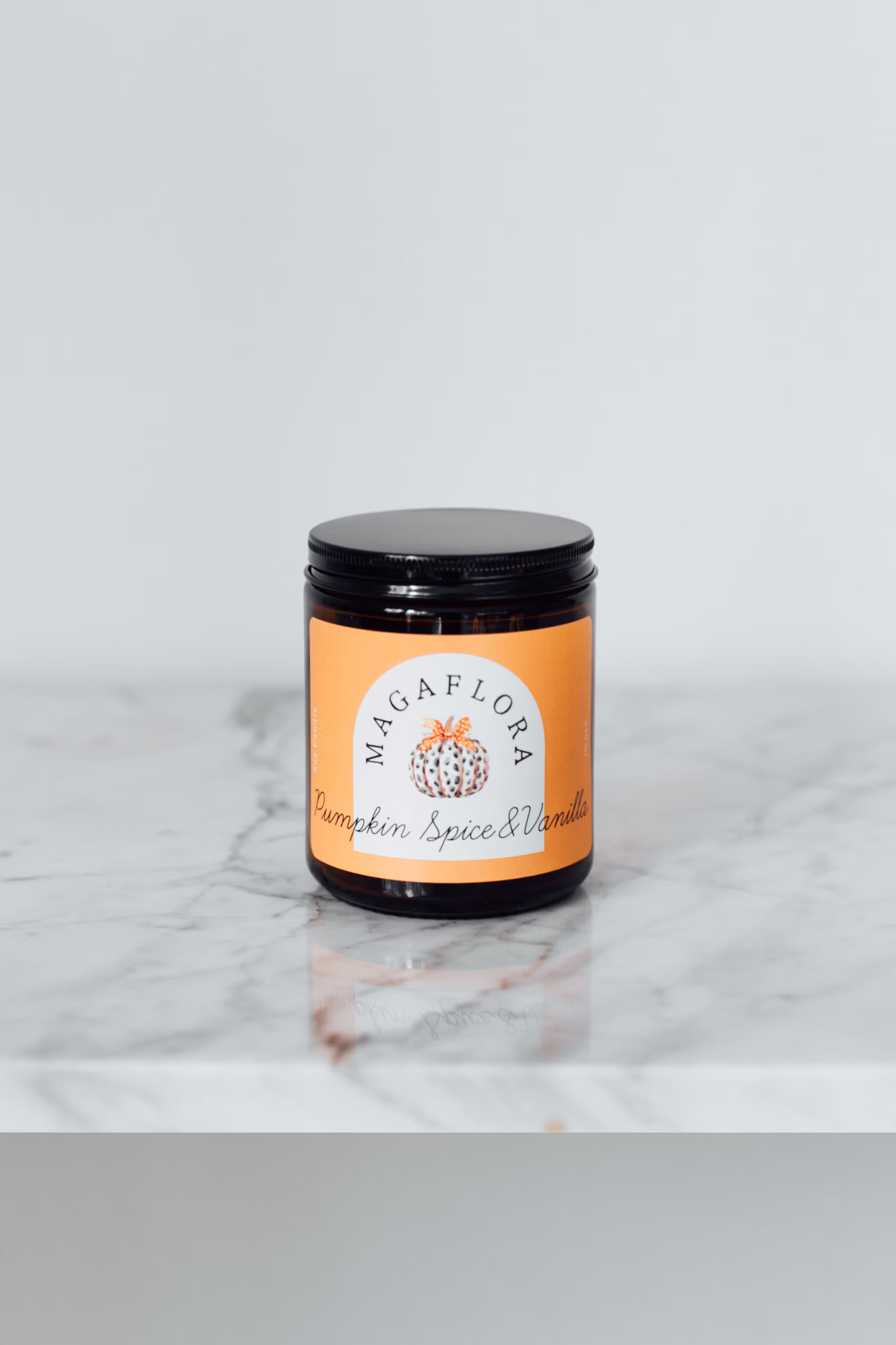 Pumpkin Spice & Vanilla Soya Wax Mum - Görsel 5