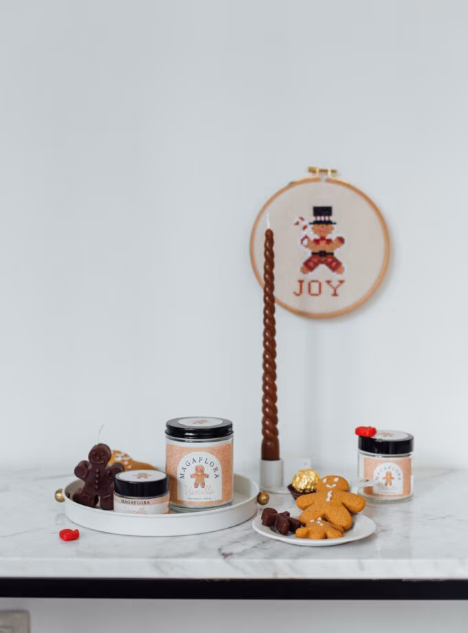 Yeni Yıl Vanilla Soya Wax Mum