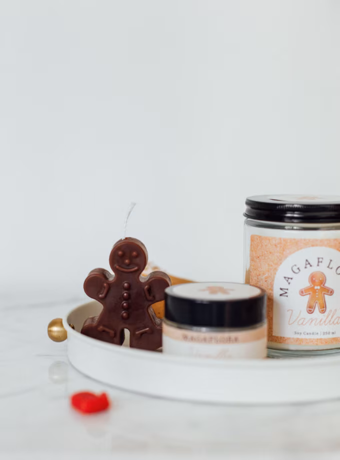 Yeni Yıl Vanilla Soya Wax Mum