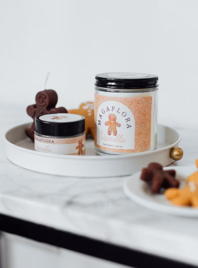 Yeni Yıl Vanilla Soya Wax Mum