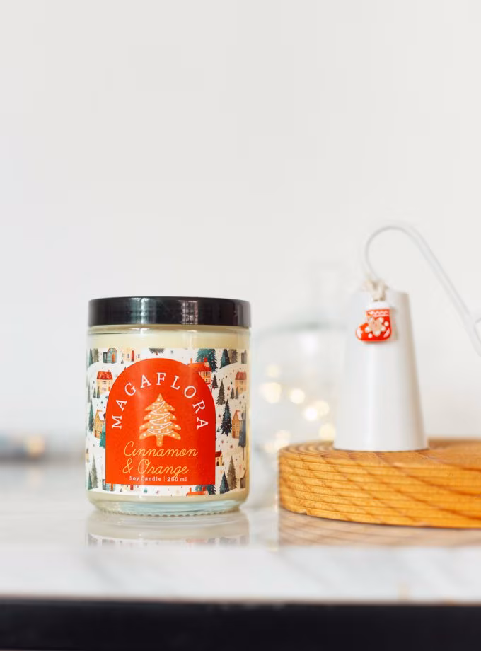 Yeni Yıl İkilisi 250 ML Mum ve Krem Mum Söndürücü