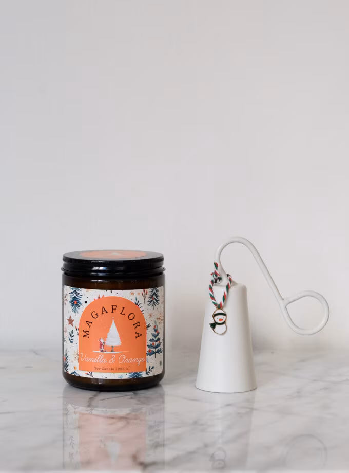 Yeni Yıl İkilisi 250 ML Mum ve Krem Mum Söndürücü