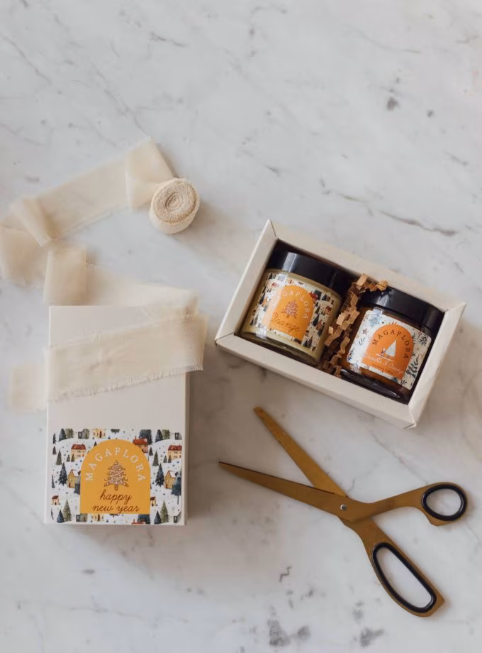 Yeni Yıl Mum İkili Hediye Seti