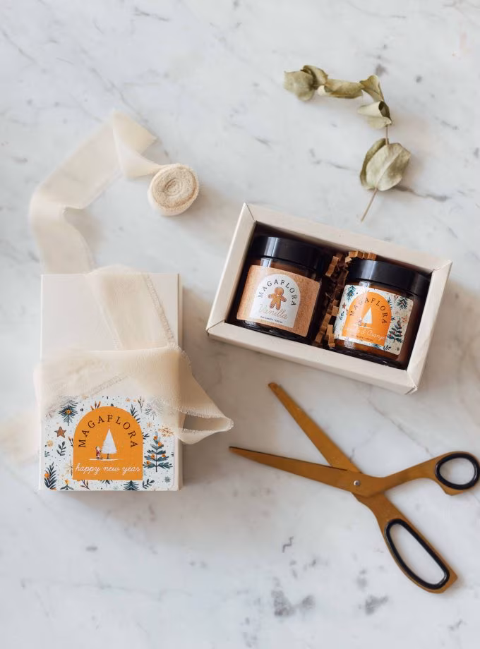 Yeni Yıl Mum İkili Hediye Seti