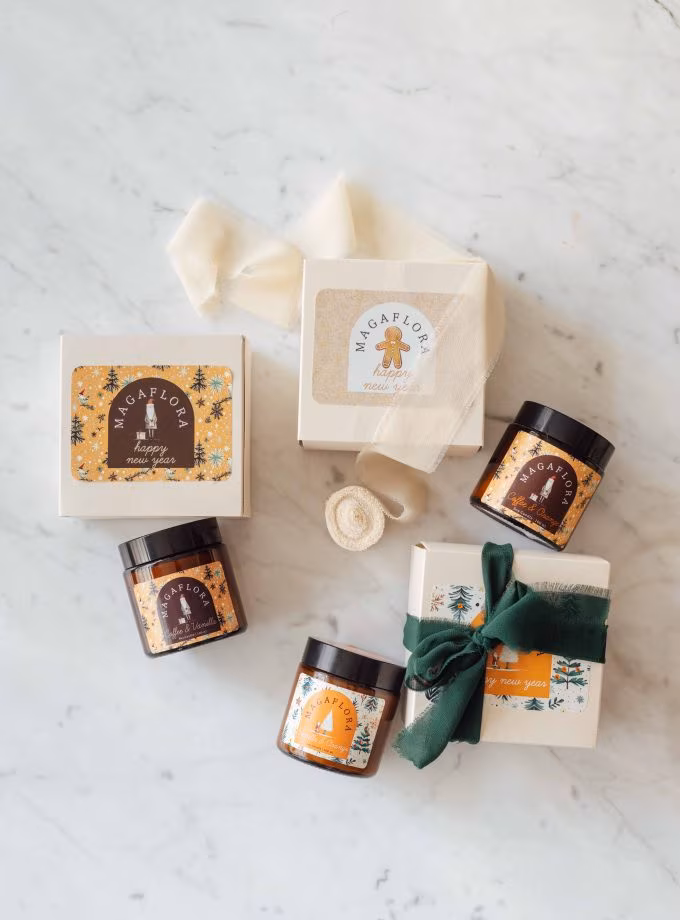 Yeni Yıl Mum Üçlü Hediye Seti