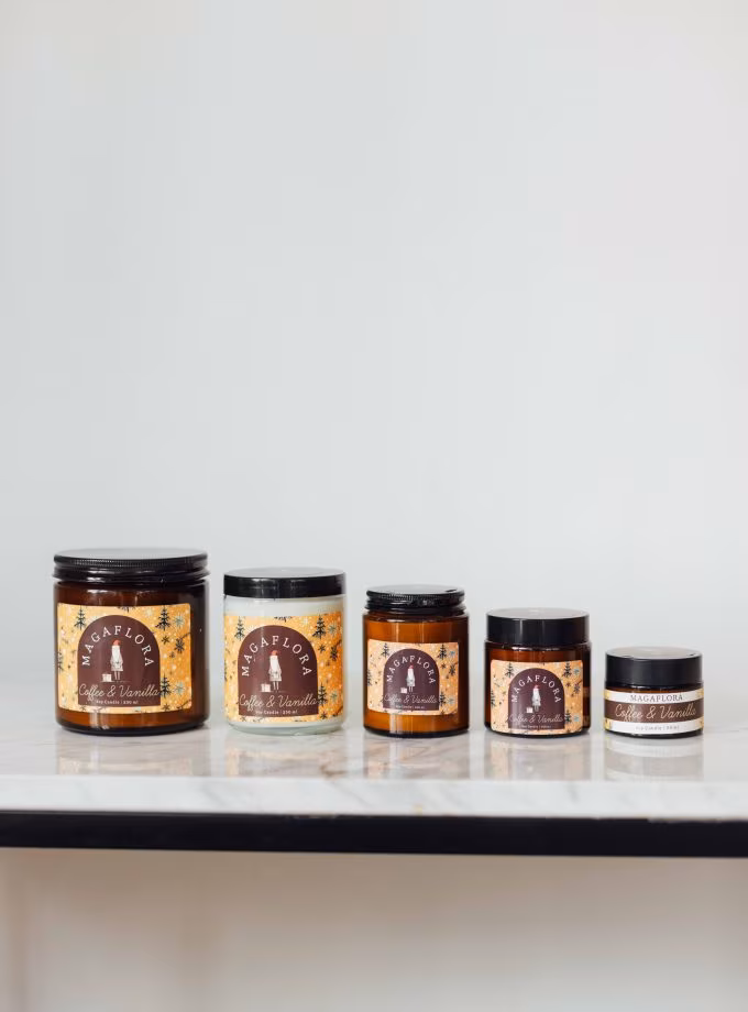 Coffee& Vanilla Aromalı Mum Hediye Seti