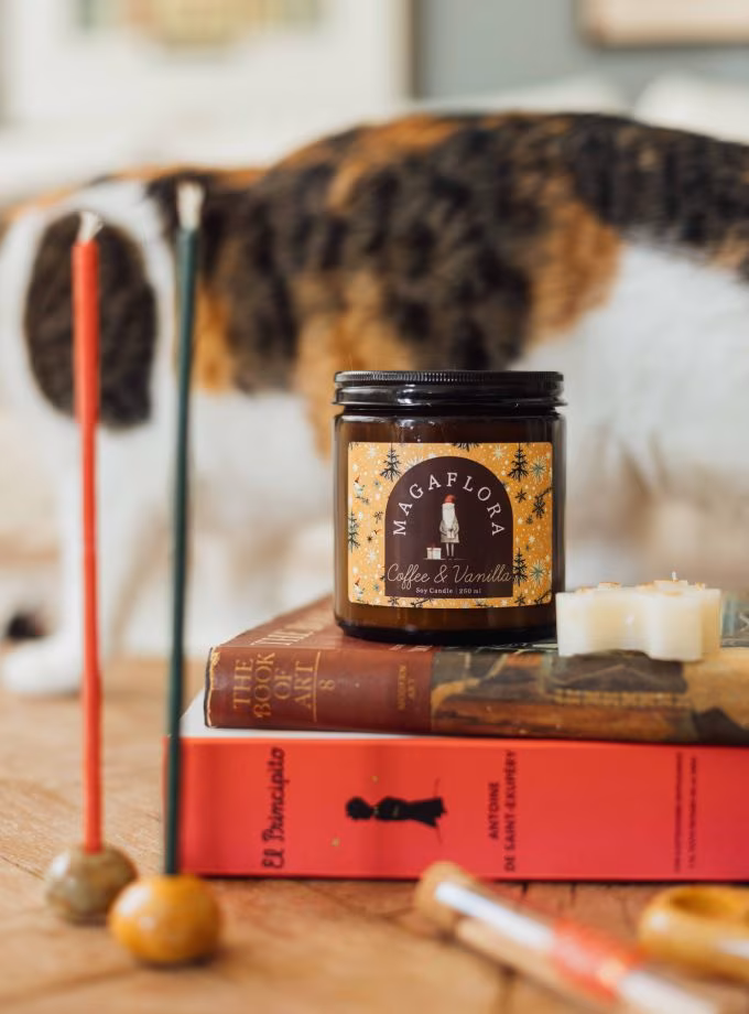 Coffee& Vanilla Aromalı Mum Hediye Seti