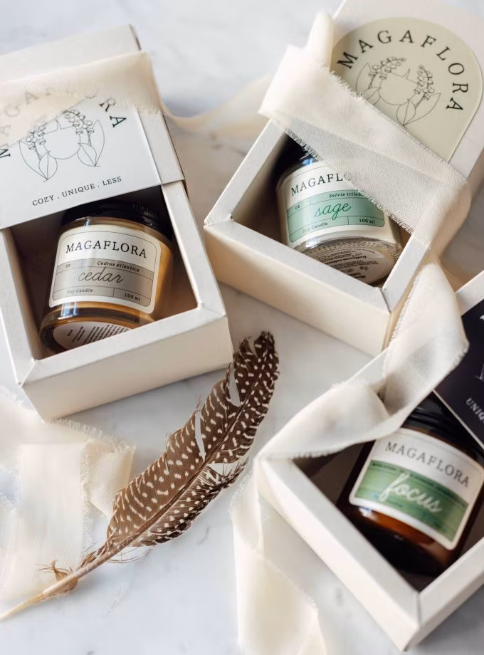 Odaklayıcı Üçlü Mum Seti