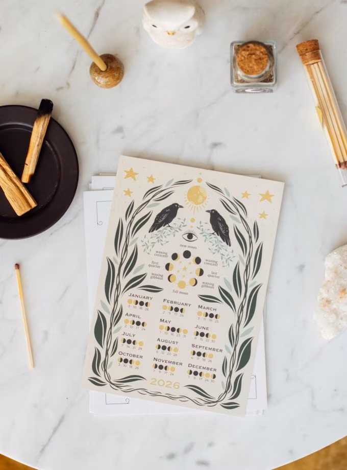 Ritüel Mum Seti & Dolunay Ritüel Takvim Seti