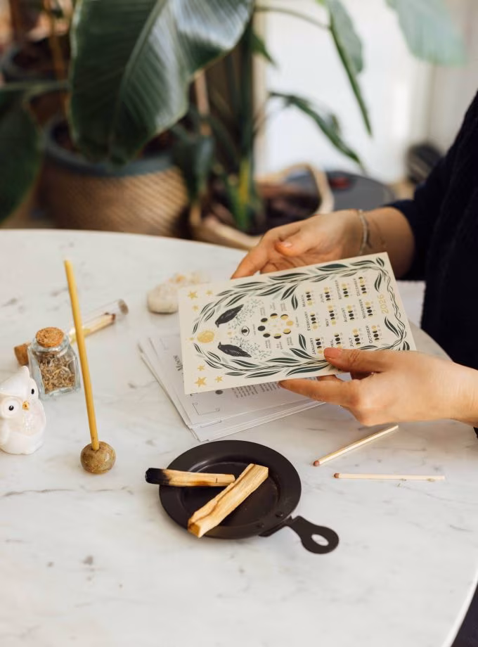 Ritüel Mum Seti & Dolunay Ritüel Takvim Seti