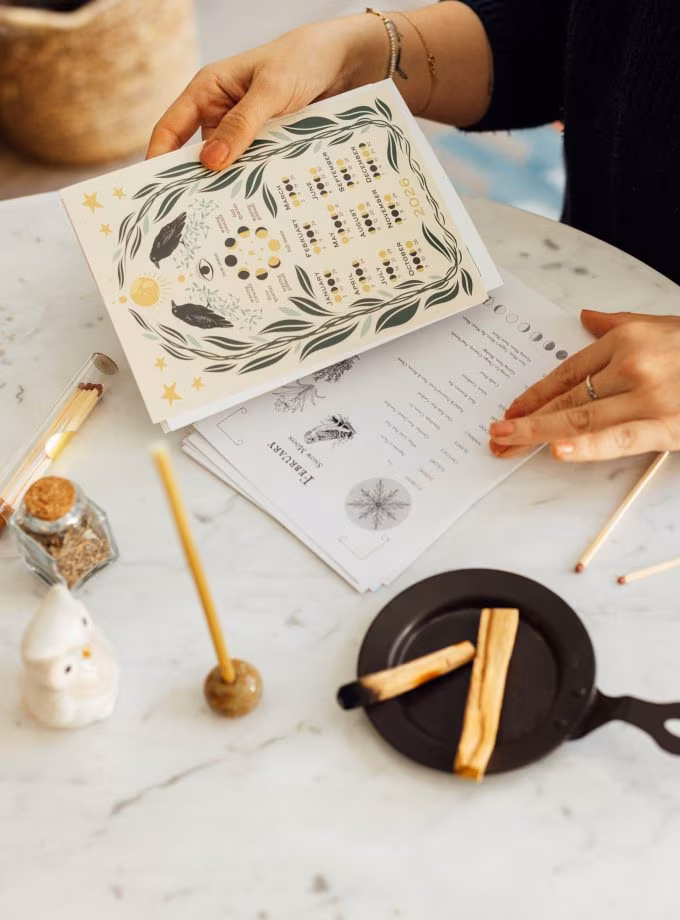 Ritüel Mum Seti & Dolunay Ritüel Takvim Seti