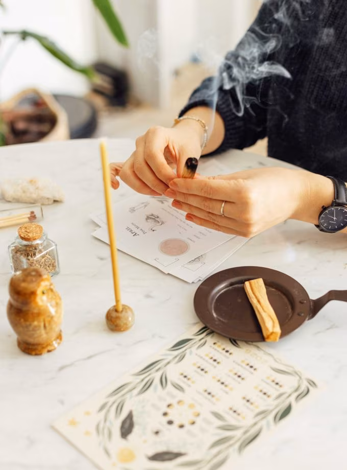 Ritüel Mum Seti & Dolunay Ritüel Takvim Seti