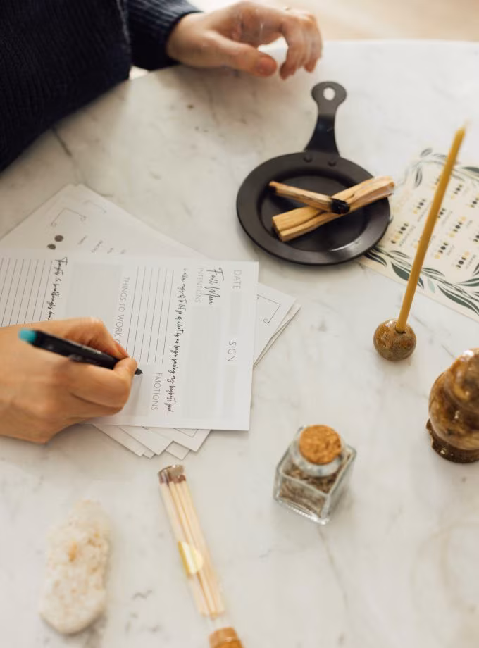 Ritüel Mum Seti & Dolunay Ritüel Takvim Seti