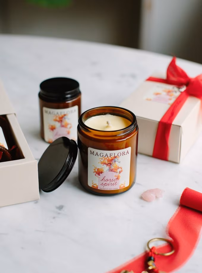 Horse Spirit Aromaterapik Mum – Fire Horse Year Ritual Candle