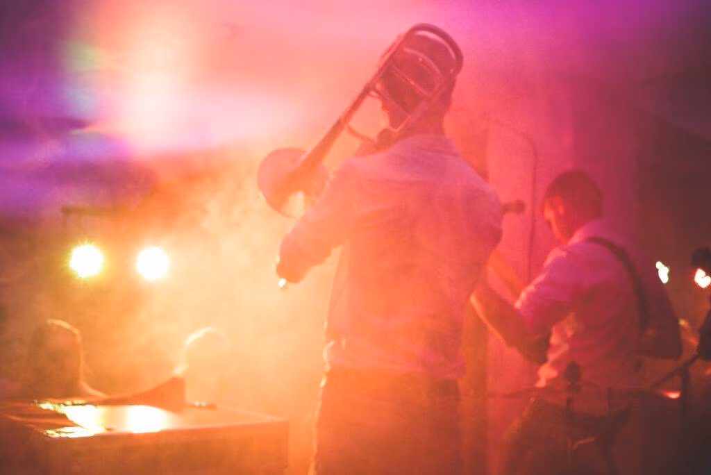 People Performing on Stage