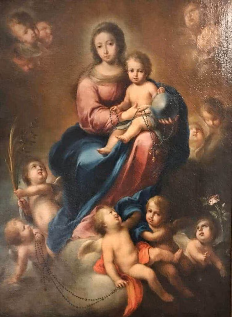 La Virgen del Rosario (hacia 1720) - Domingos Martinez (Sevilla 1688 - 1949) - Jornal O São Paulo