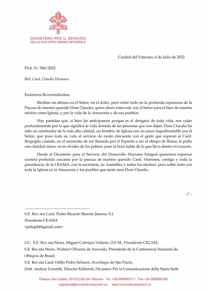 Dicastério para o Serviço Humano Integral - Jornal O São Paulo