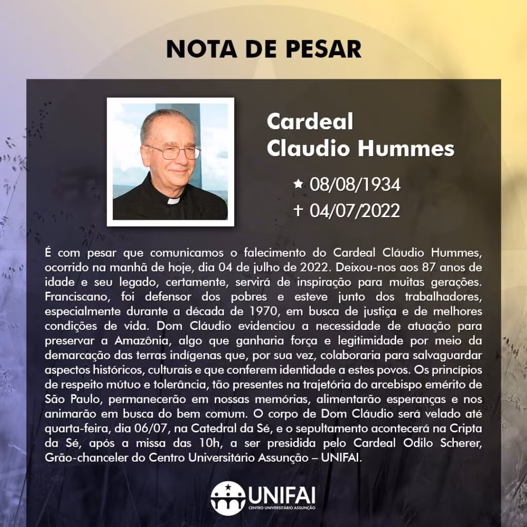 Centro Universitário Assunção/UNIFAI - Jornal O São Paulo