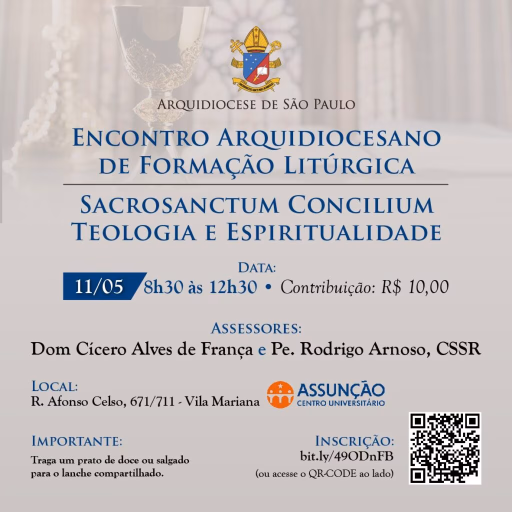 Constituição Sacrosanctum Concilium será tema de formação arquidiocesana - Jornal O São Paulo