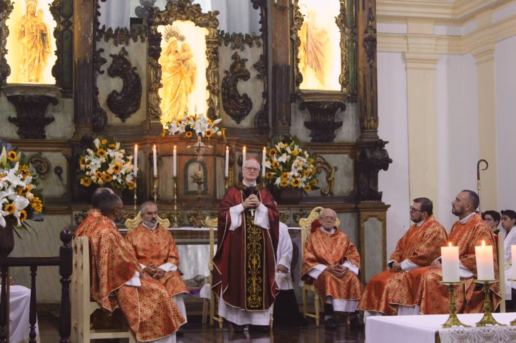 ‘A fé é patrimônio da família’, diz Dom Odilo nos 400 anos da Paróquia Santa Ana, em Santana do Parnaíba - Jornal O São Paulo