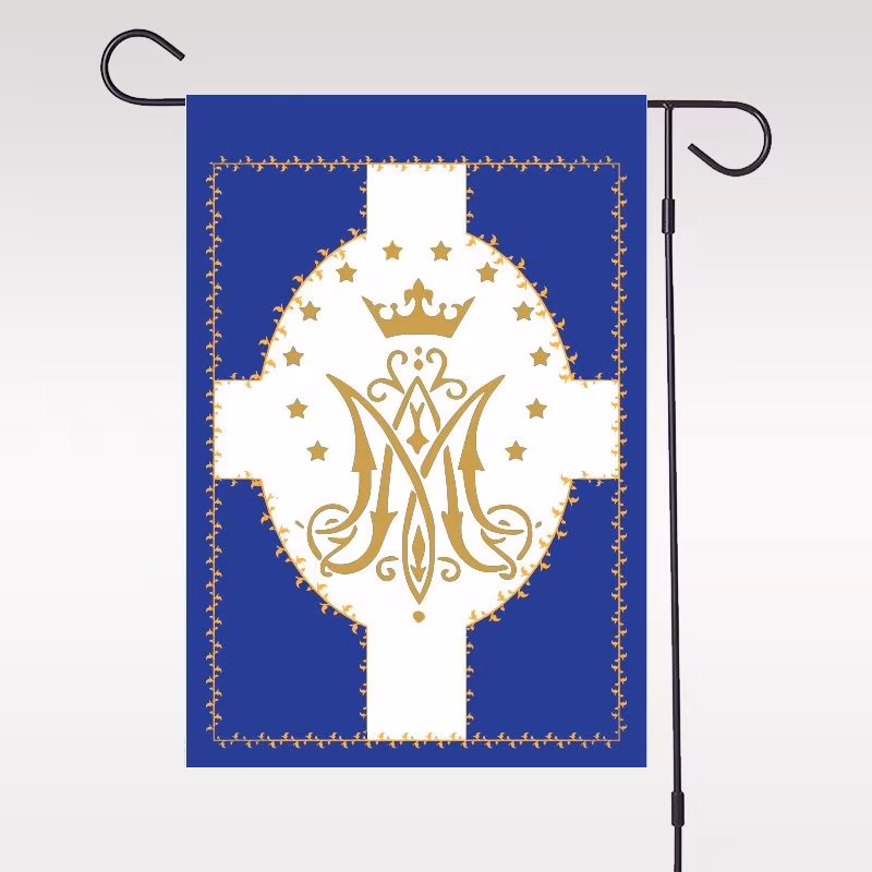 The Blessed Mother Mary garden flag
