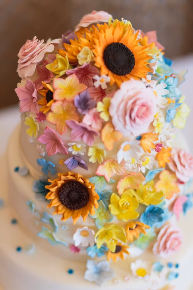 Custom Buttercream Flower Cake