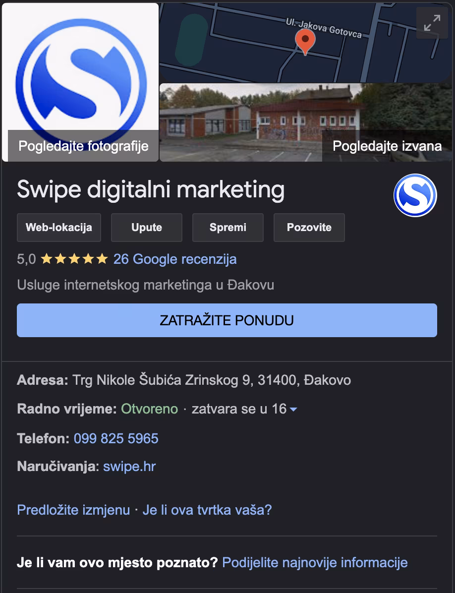 swipe swipe google my bussines