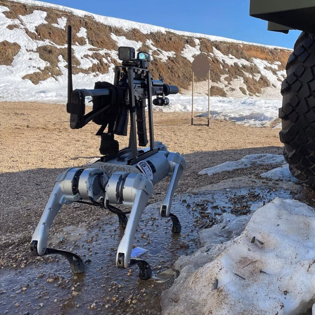 Cane robot armato