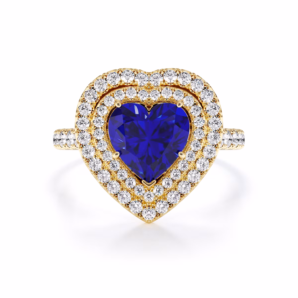 Gold / Platinum Blue Sapphire and Diamond Engagement Ring RZ3408 Gold / Platinum Blue Sapphire and Diamond Engagement Ring RZ3408