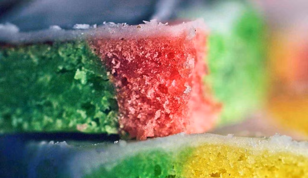 Illustrazione di strati di torta colorati (Pixabay)