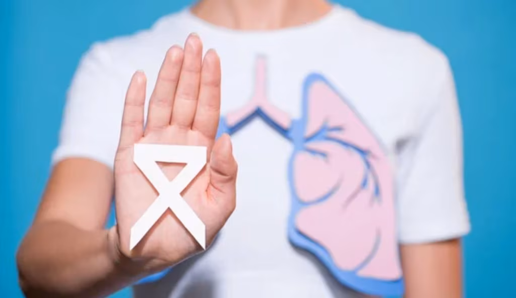 Fiocco bianco cancro ai polmoni