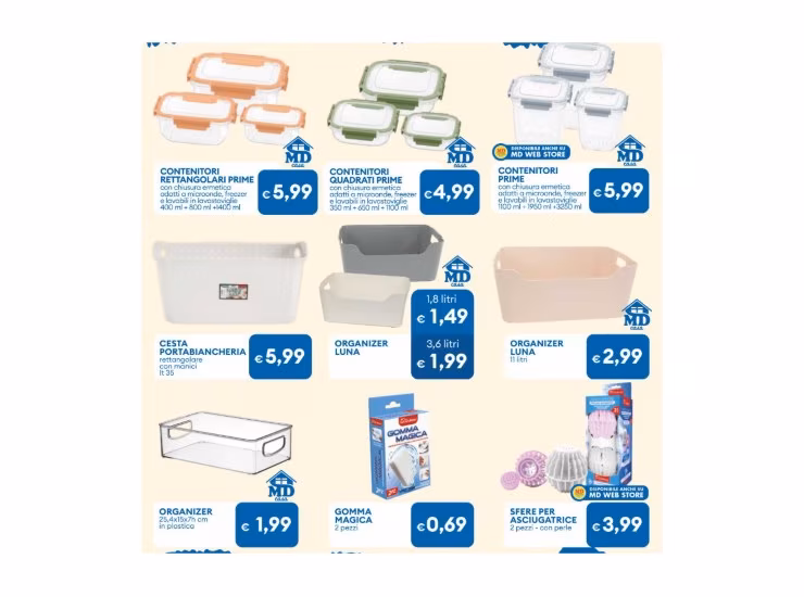 I vari contenitori (MD foto) - www.biomedicalcue.it