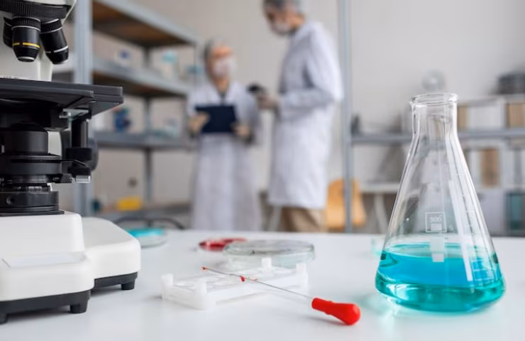 Scienziati in laboratorio