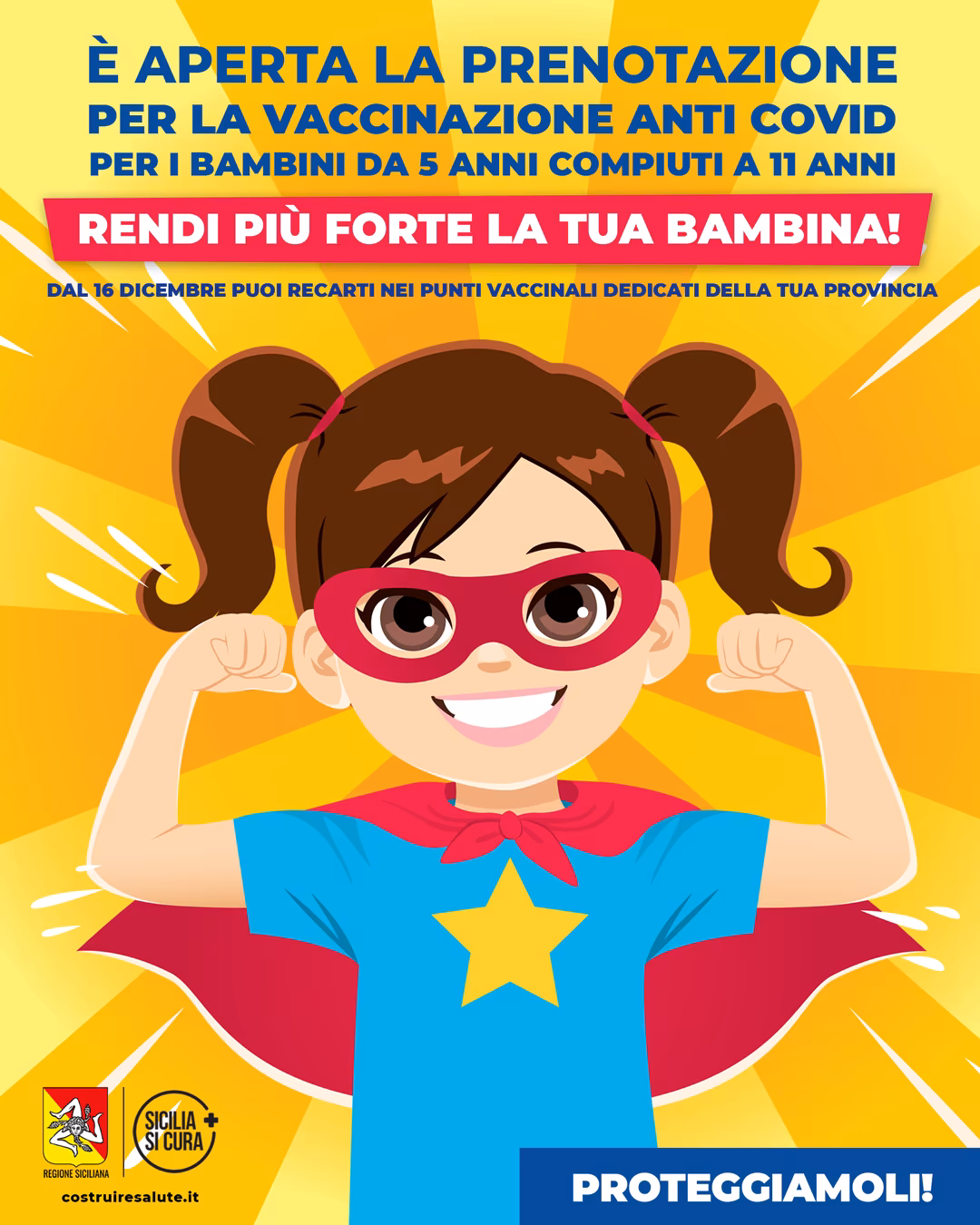 Al via la prima dose del vaccino anti Covid-19 anche per i bambini dai 5 agli 11 anni