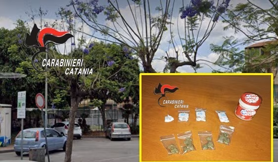 Misterbianco: una piazza pubblica trasformata in “piazza di spaccio”, arrestato